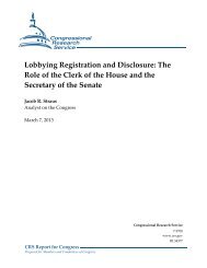 Lobbying Registration and Disclosure: The Role of ... - MSPB Watch