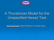 A Thurstonian Model for the Unspecified Hexad Test