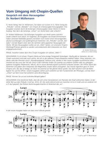 Vom Umgang mit Chopin-Quellen