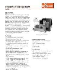 HUCKEPACK VACUUM PUMP - Busch Vacuum Technics