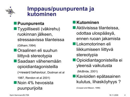 Hevosen hÃ¤iriÃ¶kÃ¤yttÃ¤ytyminen