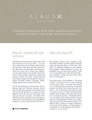 Klaus K Design Story