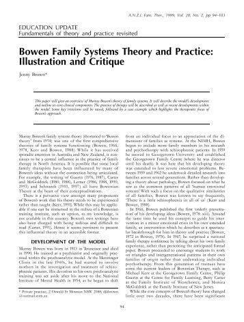 Family systems theory essays