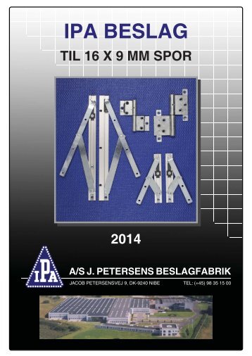 Download hele kataloget i en pfd-fil - J. Petersens Beslagfabrik