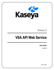 VSA API Web Service - Operations - Kaseya Documentation