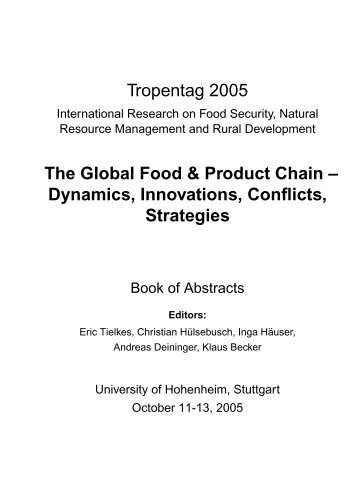 Tropentag 2005 - Book of Abstracts