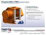 www.team-twg.com TractorMax100 Hydraulic Winch