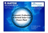 Economic Evaluation of Hybrid Solar-Coal Power Plant ... - India Core