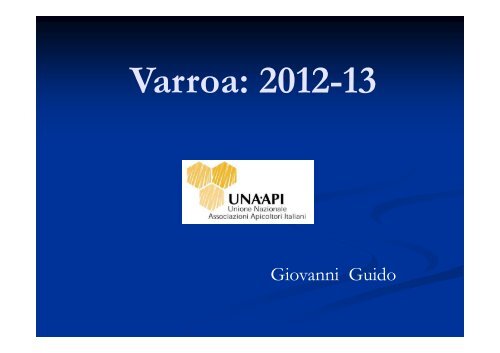 Premi qui per scaricare la presentazione di Giovanni Guido