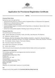 Application for Provisional Registration Certificate - Australian ...