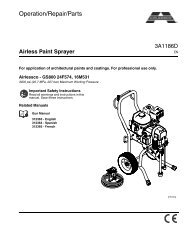 3A1186D - Airlessco Airless Paint Sprayer GS800, Operation-Repair ...