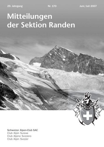 Ausgabe 170 - SAC Sektion Randen