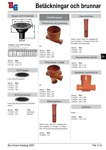 Nya katalogsidor med VA-sortiment - .pdf (346,9 kb) - Bra Gross