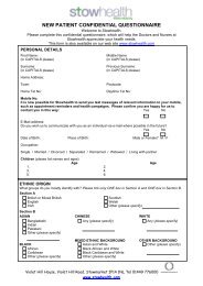 NEW PATIENT CONFIDENTIAL QUESTIONNAIRE - Easygp.net