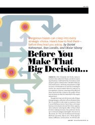 Before you make that big decision. - Center for Evidence-Based ...