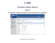 European Space Agency - esa-p
