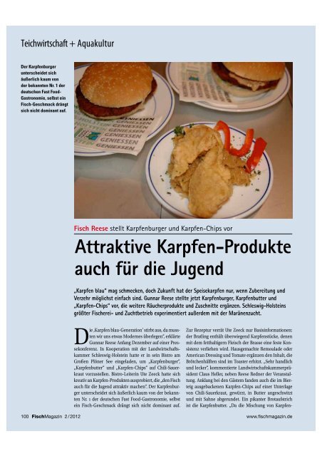 den Presseartikel herunterladen (PDF) - Fischzucht Reese