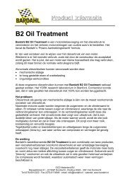 Product informatie B2 Oil Treatment - Bardahl