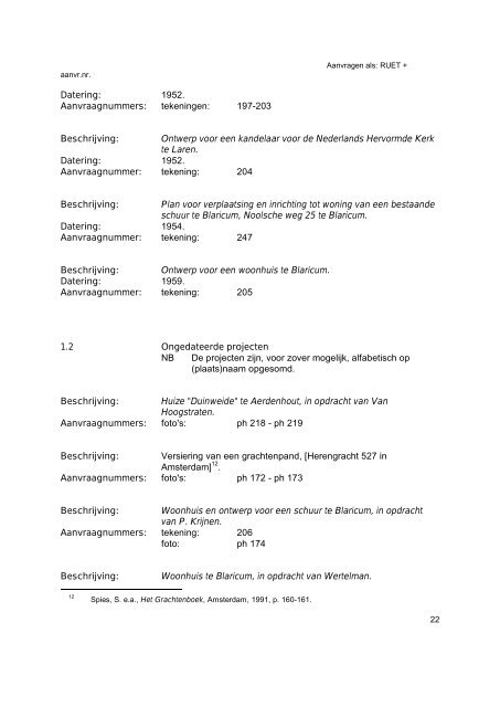 INHOUD Inleiding 1 Biografische schets, oeuvre en werk van Th.W ...