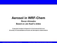 Aerosol in WRF-Chem - RUC