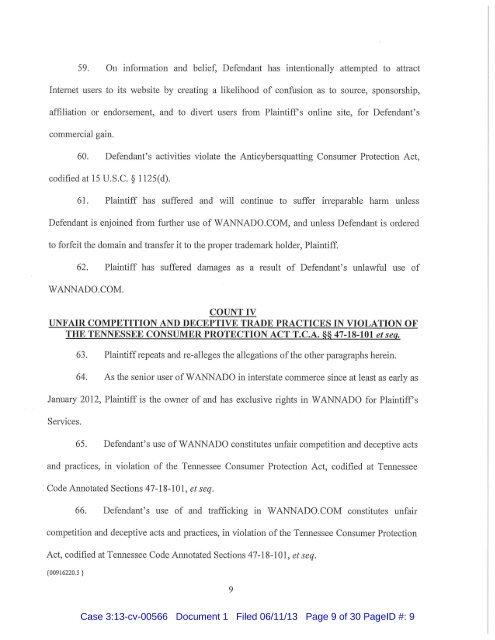 Case 3:13-cv-00566 Document 1 Filed 06/11/13 Page 1 of 30 ...