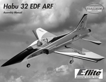 Habu 32 EDF ARF Assembly Manual - Great Hobbies