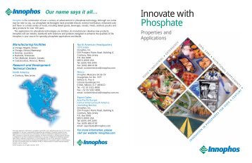 Innovate with Phosphate - Innophos