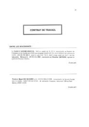 Contrat de travail -Exemple 2 - Patrick MONASSIER