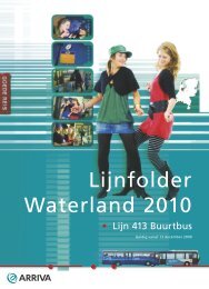 Lijnfolder Waterland 2010 - Arriva