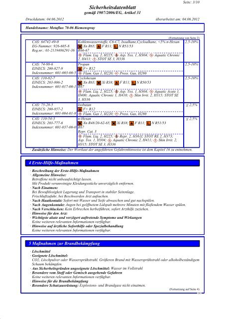 SDB Metaflux 70-06 Riemen-Spray