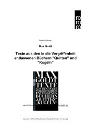 Texte aus den in die Vergriffenheit entlassenen BÃ¼chern 