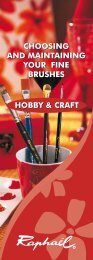hobby & craft choosing and maintaining your fine brushes choosing ...