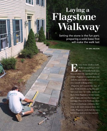 Laying a Flagstone Walkway - Fine Homebuilding