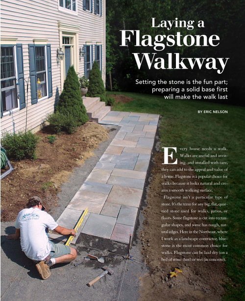 laying flagstone