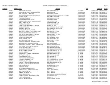 SAN DIEGO COUNTY DENTISTS ACCEPTING NEW ... - Denti-Cal