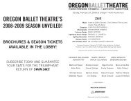 ZAIS - Oregon Ballet Theatre