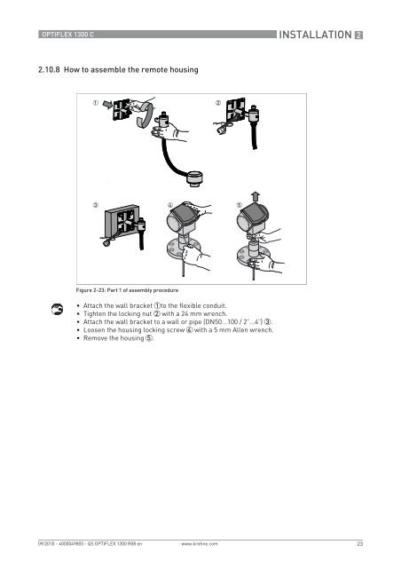 Krohne OPTIFLEX 1300 C Level Meter Quickstart Guide ... - Instrumart