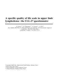 A specific quality of life scale in upper limb ... - REES France