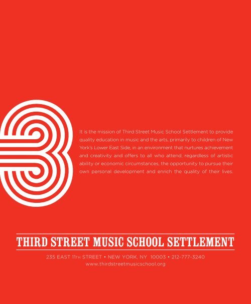 SENIORS - Third Street Music School Settlement