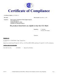 Certificate of Compliance - Otto