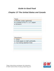 Guide to Good Food Chapter 27 The United States and Canada