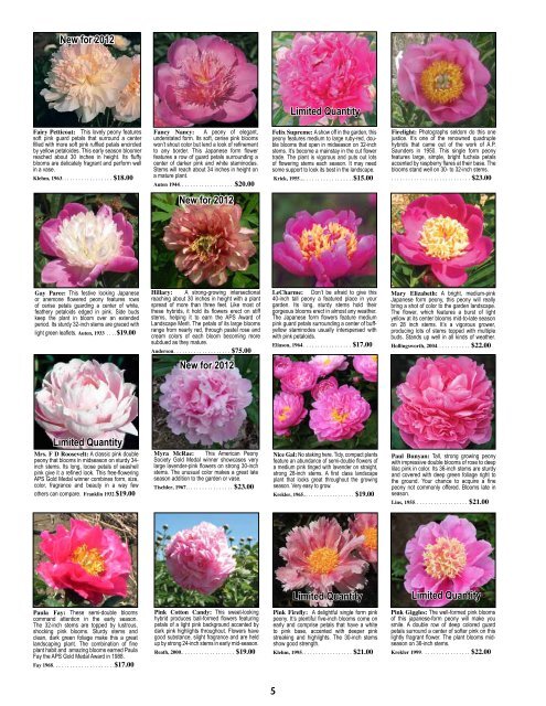 Fine peonies for garden and vase - Fina Gardens Peonies