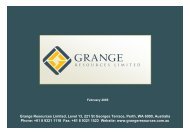 Grange Resources Limited, Level 13, 221 St Georges Terrace, Perth ...