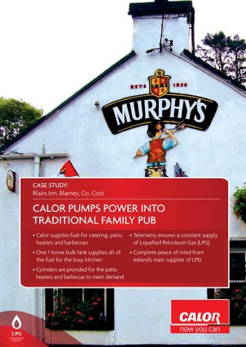 Calor PumPs Power Into tradItIonal FamIly Pub