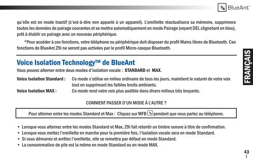 User Manual - English, French, Spanish (PDF ... - BlueAnt Wireless