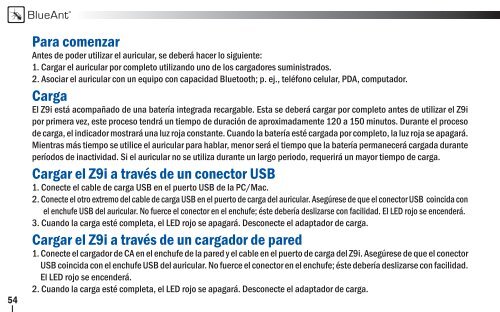 User Manual - English, French, Spanish (PDF ... - BlueAnt Wireless