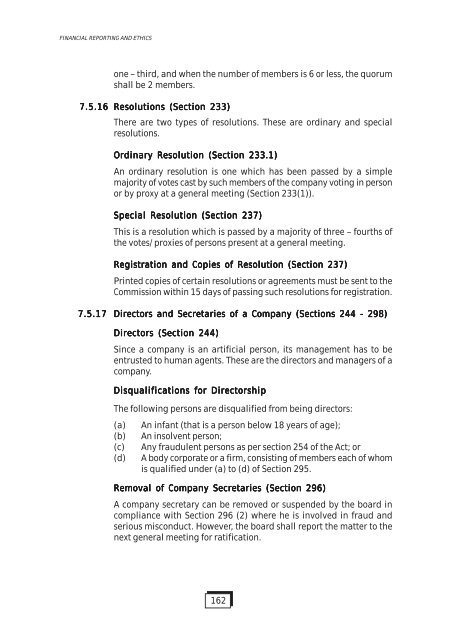 Financial Reporting and Ethics - The Institute of Chartered ...