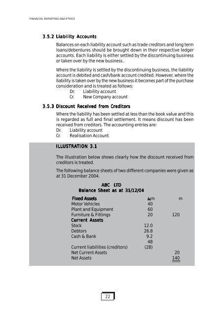 Financial Reporting and Ethics - The Institute of Chartered ...