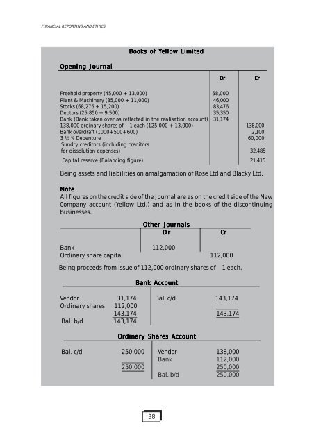 Financial Reporting and Ethics - The Institute of Chartered ...