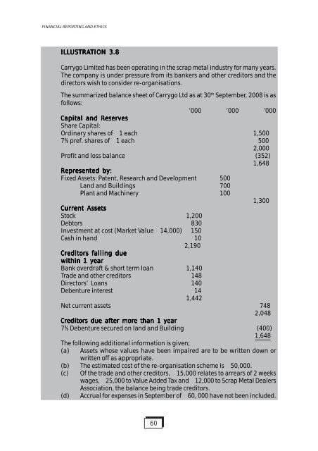 Financial Reporting and Ethics - The Institute of Chartered ...